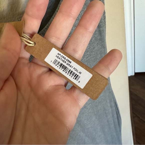 SKIMS Sparkle Soft Lounge Long Slip Heather Grey Gray Dress Foil Shimmer Glitter - Picture 4 of 4